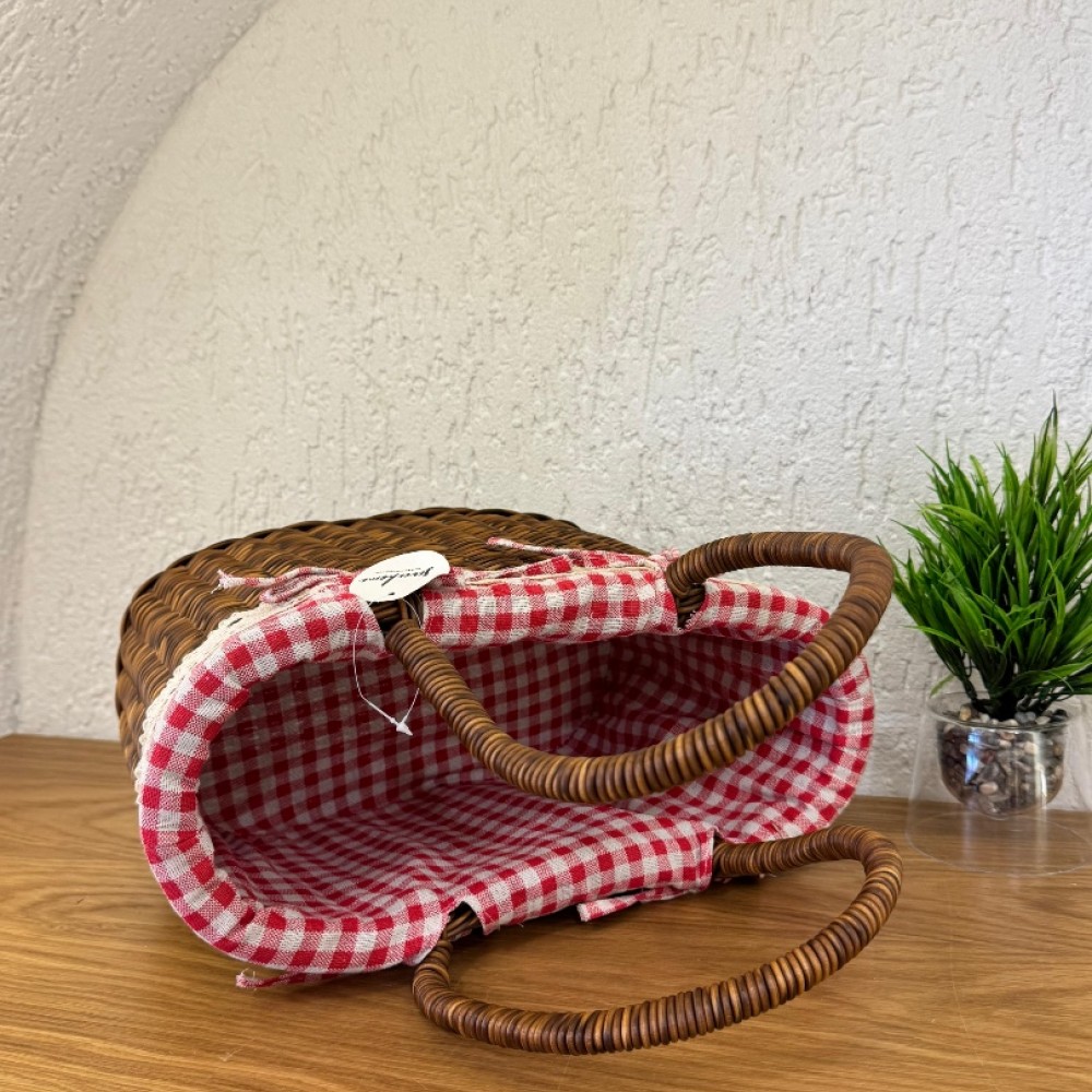 Rattan Çanta Orta Boy Dekoratif 