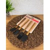 Silikon 4lü Spatula Seti Siyah Renk 
