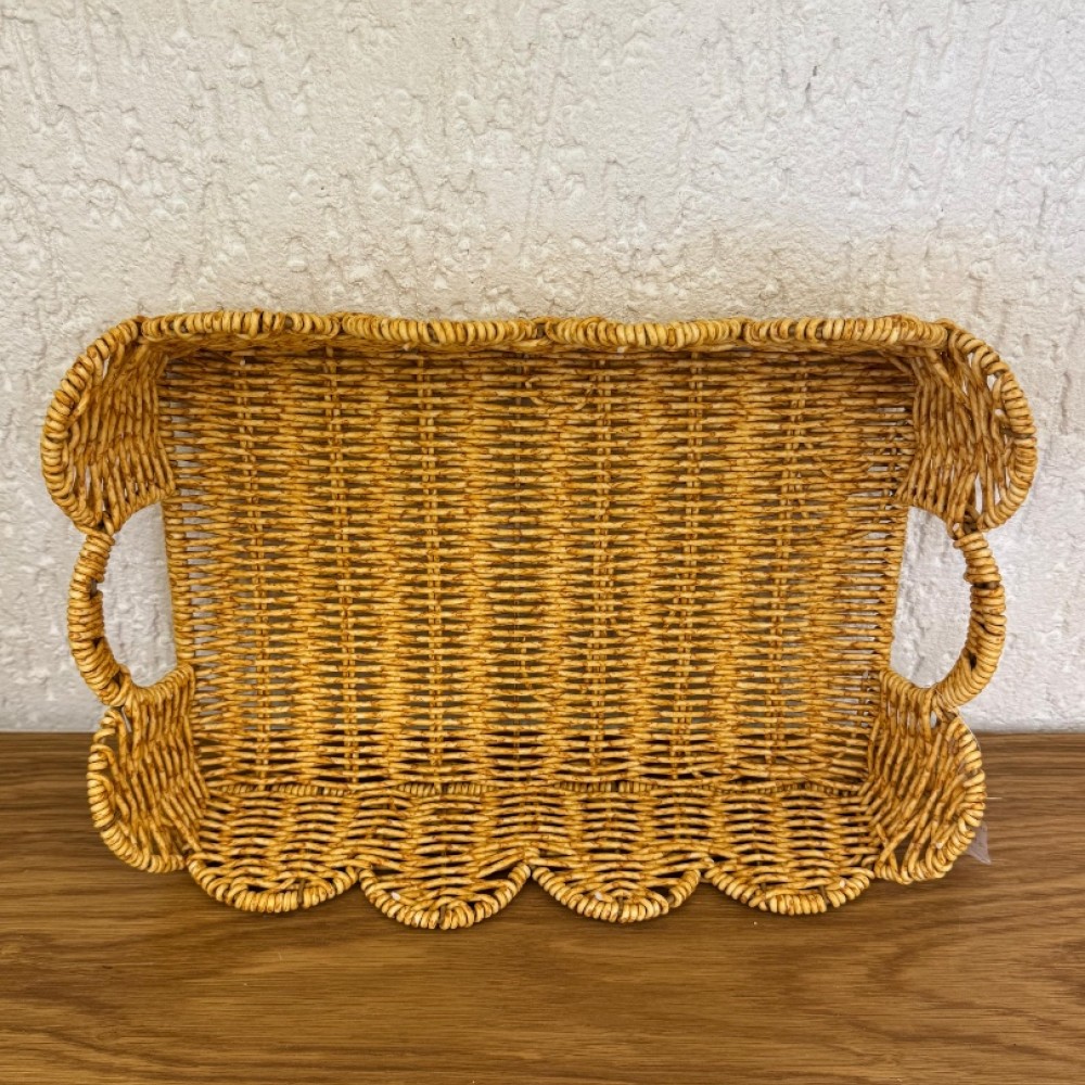 Rattan Orta Boy Tepsi 30 cm