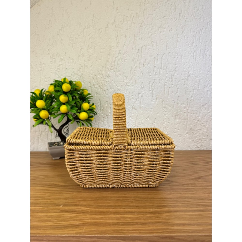 Rattan Minimal Dekoratif Sepet 