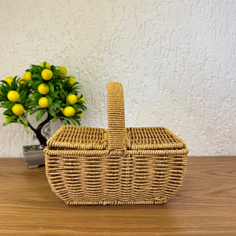 Rattan Minimal Dekoratif Sepet 