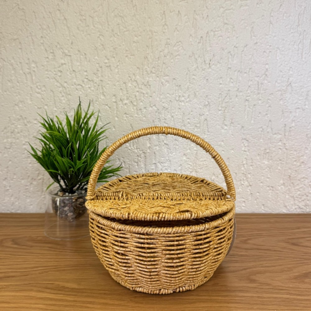 Rattan Minimal Dekoratif Sepet 
