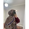 Etnik Desen Kahverengi Şal Etnik Desen Kahverengi Şal
