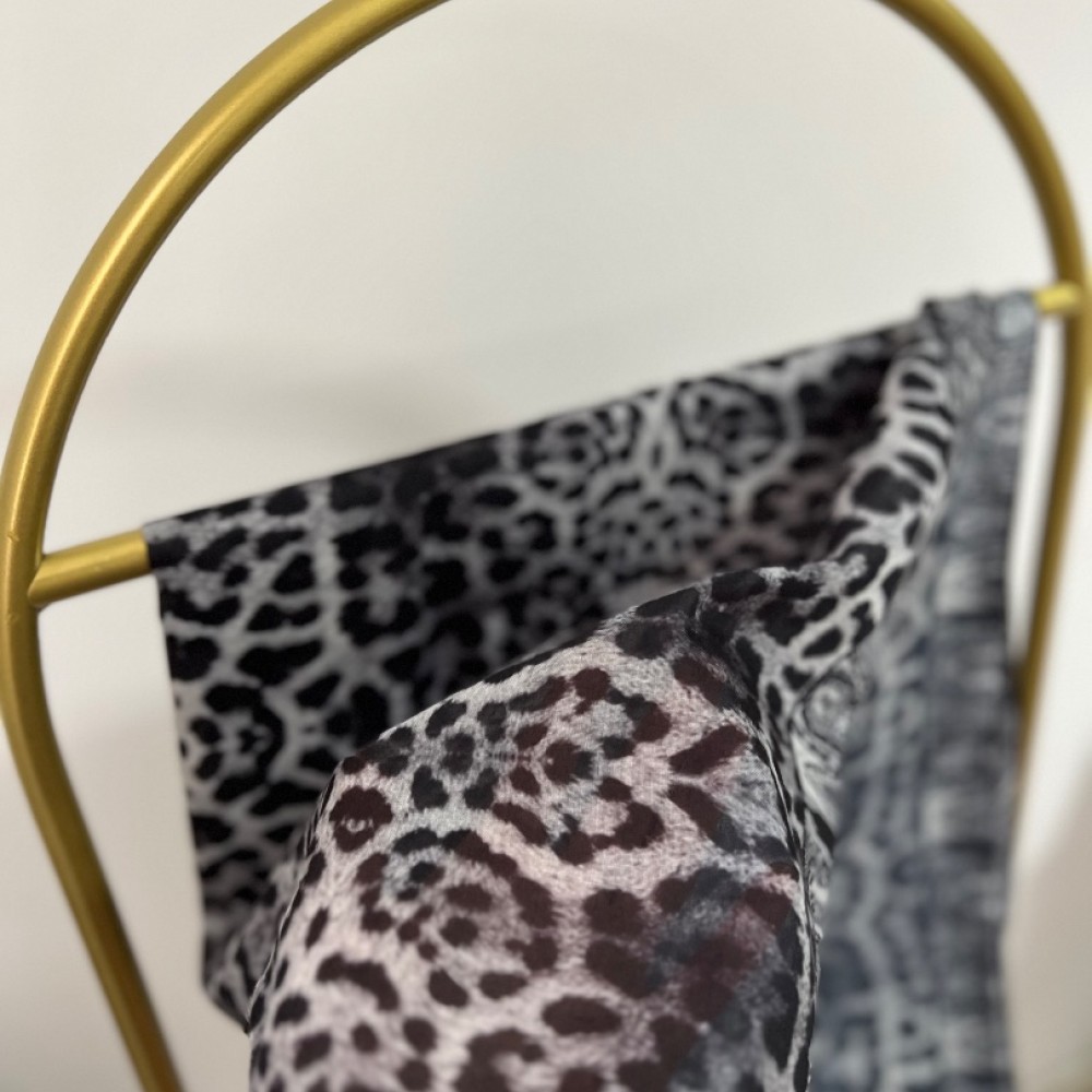 Leopar Desen Bambu Şal Leopar Desen Bambu Şal