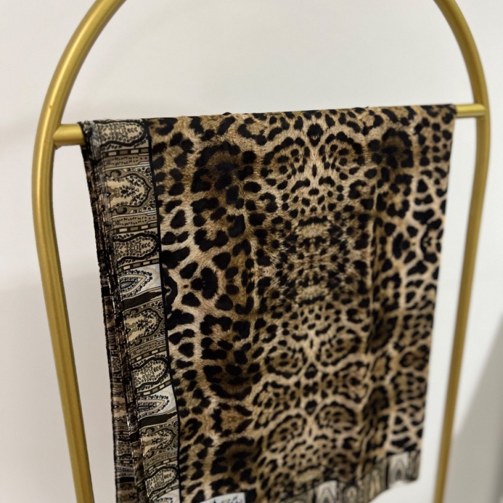 Leopar Desen Bambu Şal Leopar Desen Bambu Şal