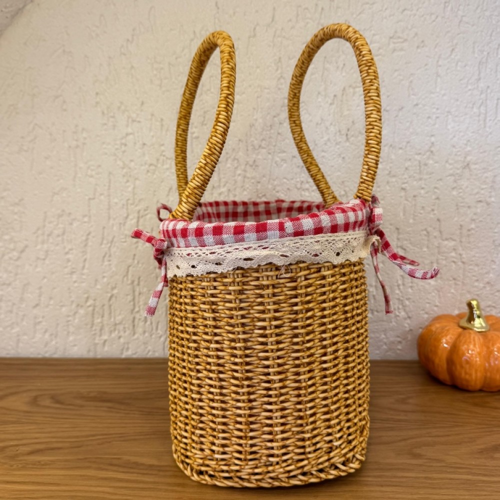 Rattan Çanta Orta Boy Dekoratif 
