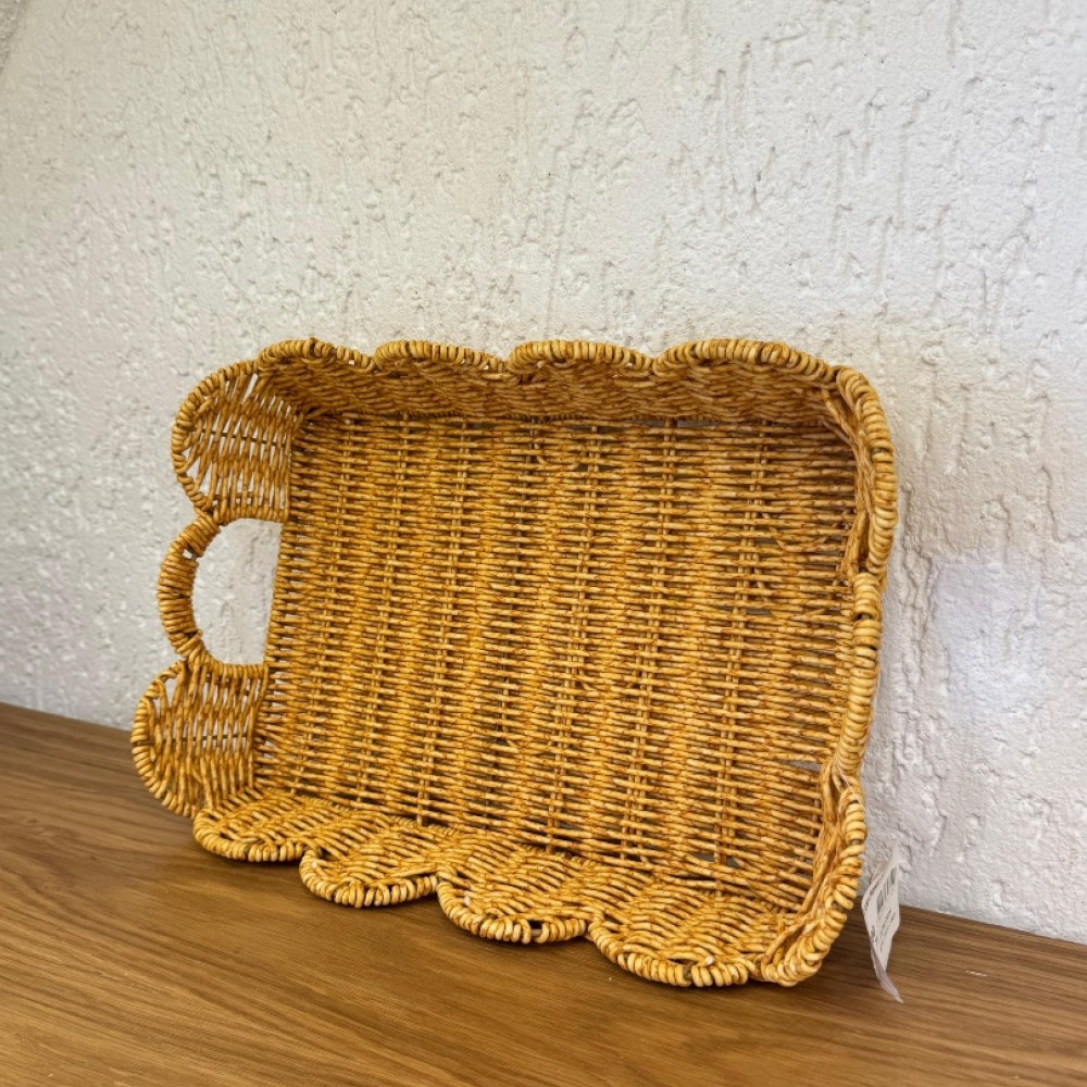 Rattan Orta Boy Tepsi 30 cm