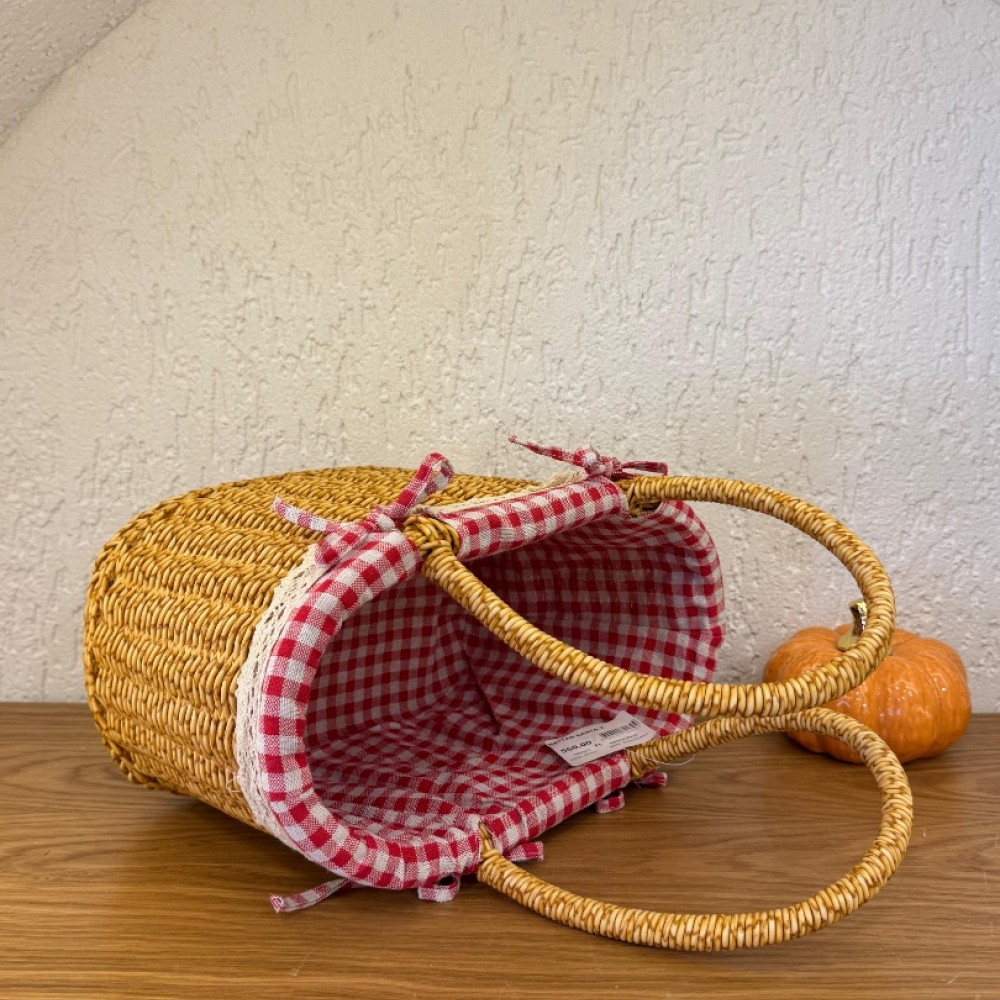 Rattan Çanta Orta Boy Dekoratif 