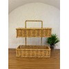 Rattan Çok Amaçlı 2 Katlı Organizer 