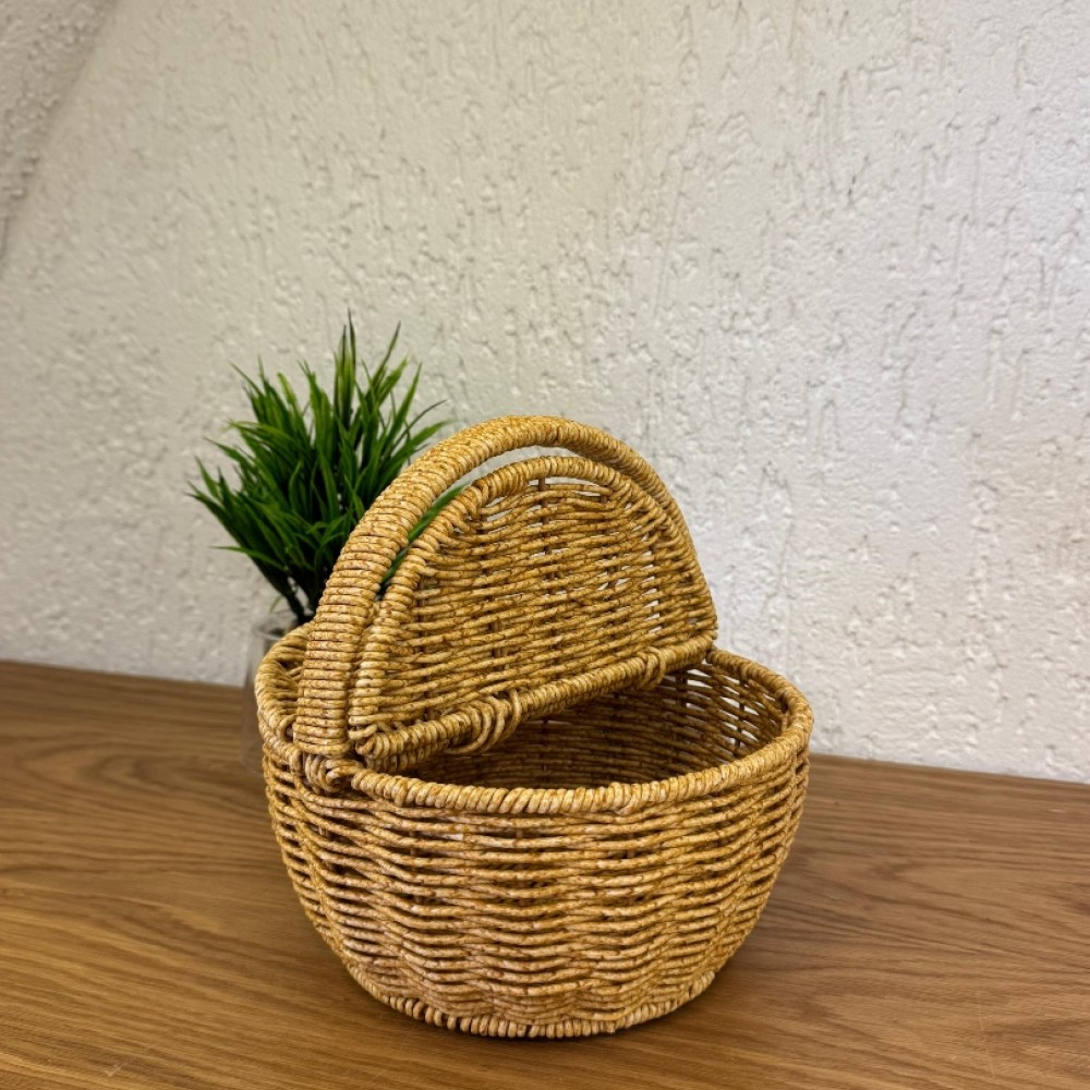 Rattan Minimal Dekoratif Sepet 