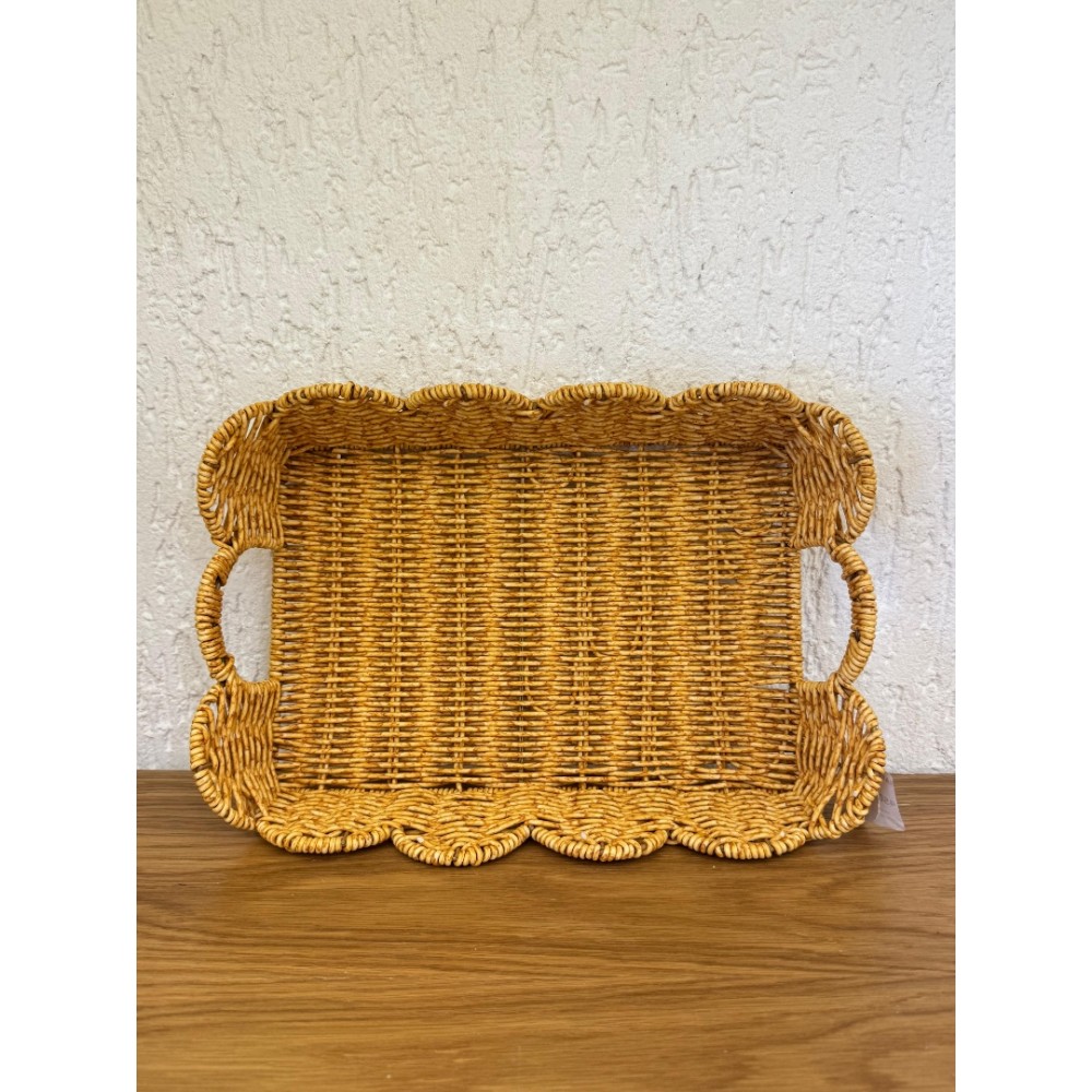Rattan Orta Boy Tepsi 30 cm