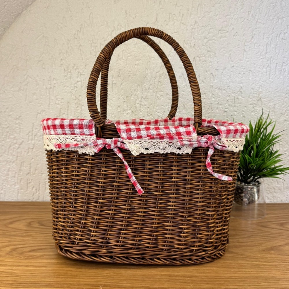Rattan Çanta Orta Boy Dekoratif 